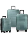 Traveler's Choice Us Traveler Boren Expandable 3pc Luggage Set In Blue