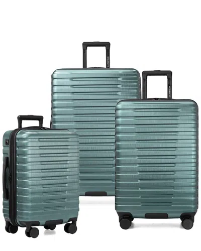 Traveler's Choice Us Traveler Boren Expandable 3pc Luggage Set In Blue