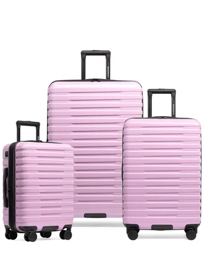 Traveler's Choice Us Traveler Boren Expandable 3pc Luggage Set In Purple