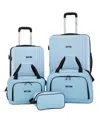Travelers Club 5-piece Velocity Expandable Rolling Hardside Luggage Set