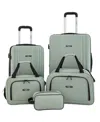 Travelers Club 5-piece Velocity Expandable Rolling Hardside Luggage Set