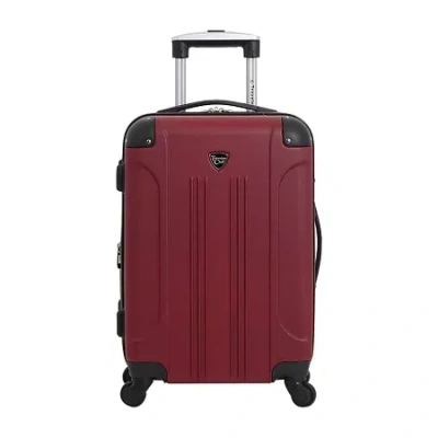 Travelers Club Chicago 20" Hardside Expandable Lightweight Luggage In Red