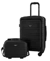 Travelers Club Discovery 2-piece Expandable Rolling Carry-on Luggage Set In Black