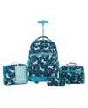 Travelers Club Kids Rolling Backpack Luggage Set In Unicorn