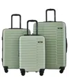 Travelers Club Providence 3-piece Expandable Hardside Luggage Set In Green