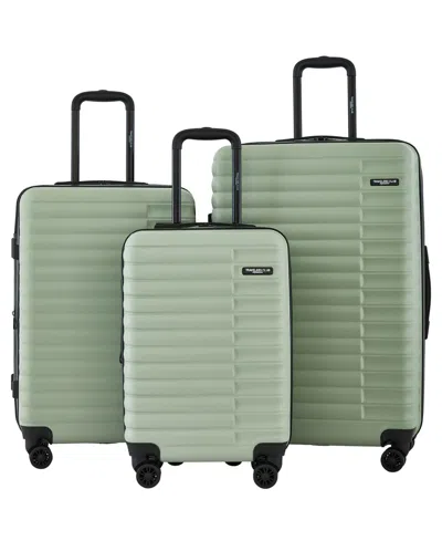 Travelers Club Providence 3-piece Expandable Hardside Luggage Set In Green