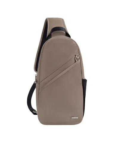 Travelon Anti-theft Classic 14" Sling Bag In Brown