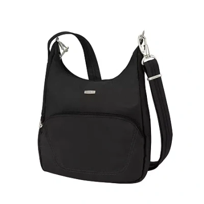 Travelon Anti-theft Classic Crossbody Bucket Bag In Black