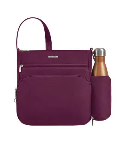 Travelon Anti-theft Classic North/south Crossbody In Burgundy