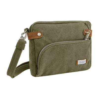 Travelon Anti-theft Heritage Small Crossbody Bag In Green