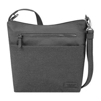 Travelon Anti-theft Metro Crossbody Bag In Gray