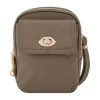 Travelon Anti-theft Tailored Crossbody Phone Pouch In Brown