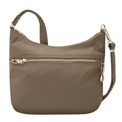 Travelon Anti-theft Tailored Hobo Bag In Brown