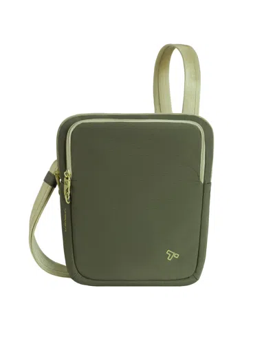 Travelon Anti-theft The Voyages Slim Crossbody In Green