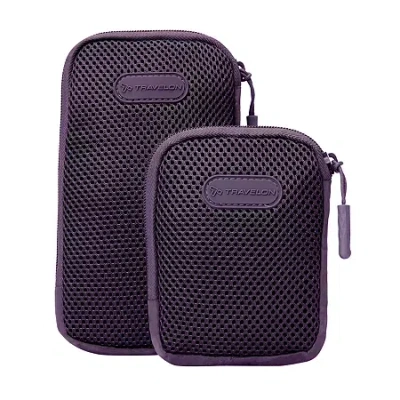 Travelon Pi All Day Set Of 2 Accessory Pods In Purple