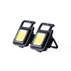 Travelon Set Of 2 Cob Multi-use Rechargeable Travel Lights In Black