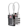 Travelon Set Of 2 Tsa Accepted Cable Locks In Black
