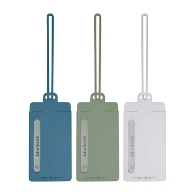 Travelon Set Of 3 Privacy Luggage Tags In Blue
