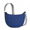 Travelon Women's Boho Anti-theft Crescent Crossbody Bag In Lush Blue In Metallic
