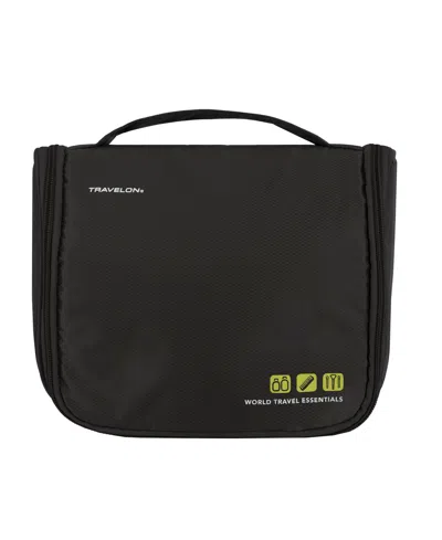 Travelon World Travel Essentials Hanging Toiletry Case In Black