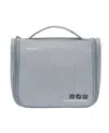 Travelon World Travel Essentials Hanging Toiletry Case In Gray Heath