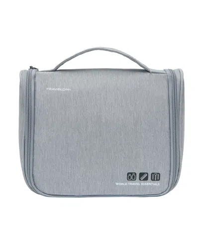 Travelon World Travel Essentials Hanging Toiletry Case In Gray Heath