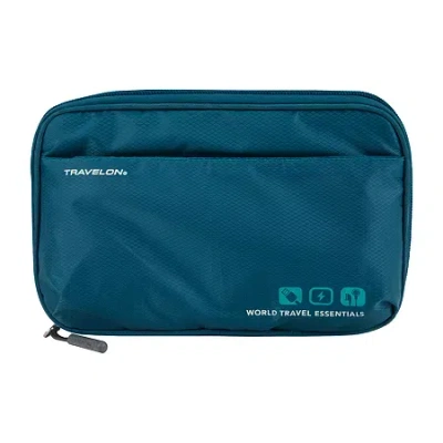 Travelon World Travel Essentials Pouch In Blue