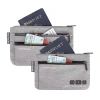 Travelon World Travel Essentials Set Of 2 Currency And Passport Organizers In Gray