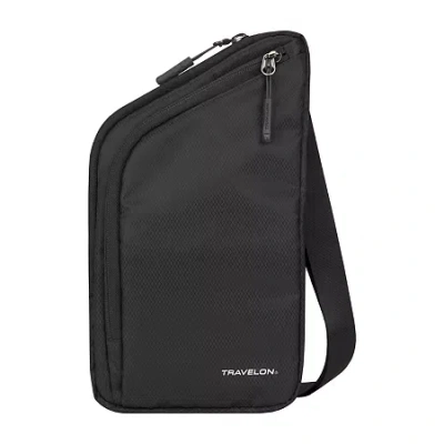 Travelon World Travel Essentials Slim Crossbody Bag In Black