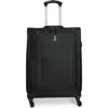 Shop Travelpro Pilot Air™ 2 25" Expandable Medium Checked Spinner Luggage In Black