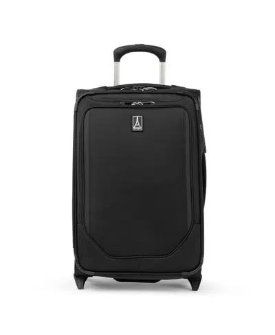 Travelpro Crew Classic Carry-on Expandable Rollaboard Luggage In Jet Black