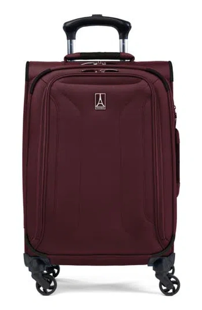 Travelpro Pilot Air 2 21-inch Expandable Carry-on Luggage In Burgundy