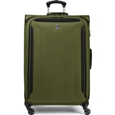 Travelpro Pilot Air 2 29 Inch Expandable Spinner Suitcase In Olive/ Black