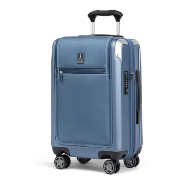 Travelpro Platinum Elite Business Plus Carry On Expandable Hardside Spinner Suitcase In Dark Sky Blue