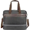 Travelpro Platinum Elite Carry On Soft Travel Drop-bottom Weekender Bag In Vintage Grey