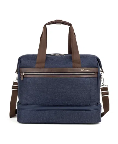 Travelpro Platinum Elite Drop-bottom Weekender In True Navy