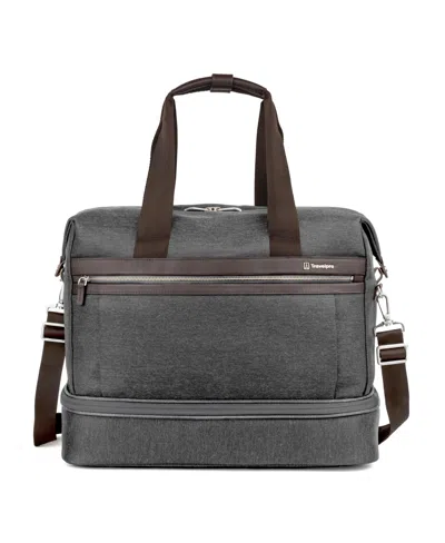 Travelpro Platinum Elite Drop-bottom Weekender In Vintage Grey