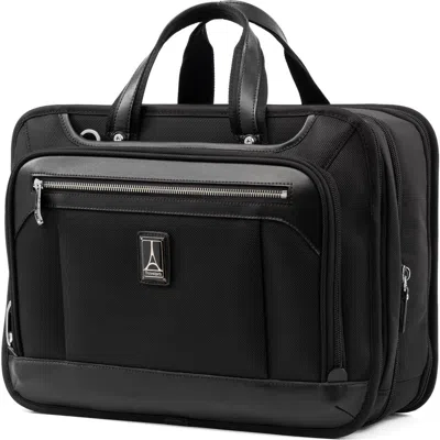 Travelpro Platinum Elite Expandable Business Laptop Briefcase, Fits Up To 15.6 Laptop In Shadow Black