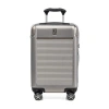 Travelpro Platinum Elite Hardside Expandable Checked- Medium 25-inch Spinner In Metallic Sand