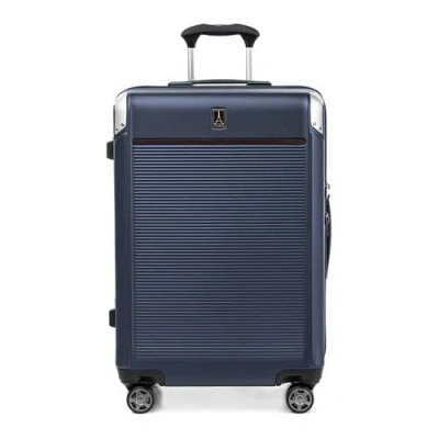 Travelpro Platinum Elite Hardside Expandable Checked- Medium 25-inch Spinner In True Navy Blue