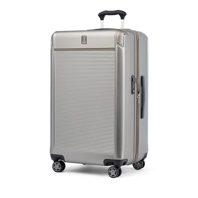 Travelpro Platinum Elite Hardside Large Expandable Spinner Suitcase In Metallic Sand