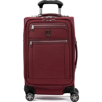 Travelpro Platinum Elite Softside Expandable Carry-on 21-inch Luggage In Bordeaux Red