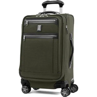 Travelpro Platinum Elite Softside Expandable Carry-on 21-inch Luggage In Pilot Green