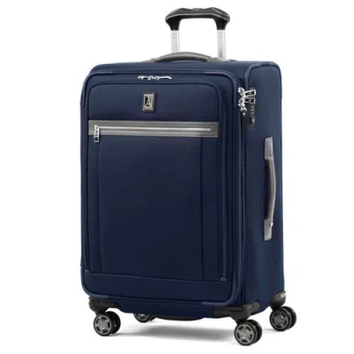 Travelpro Platinum Elite Softside Expandable Medium 25-inch Checked Luggage In Dark Blue