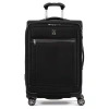 Travelpro Platinum Elite Softside Expandable Medium 25-inch Checked Luggage In Shadow Black