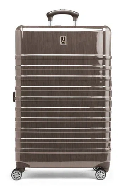 Travelpro Rollmaster 22-inch Expandable Carry-on Luggage In Espresso Black Brushed