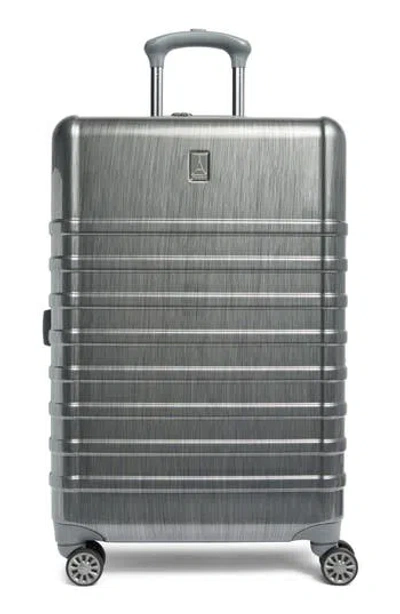 Travelpro Rollmaster™ Lite 2 24-inch Expandable Medium Checked Hardside Spinner Luggage In Gray