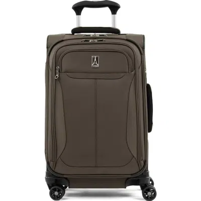 Travelpro Tourlite Softside Expandable 21" Carry On Spinner Luggage In Brown