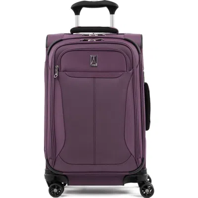 Travelpro Tourlite Softside Expandable 21" Carry On Spinner Luggage In Purple