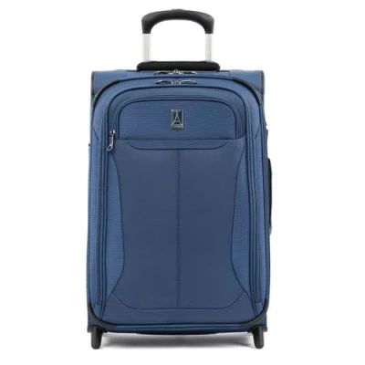 Travelpro Tourlite Softside Expandable 22" Rollaboard Carry On Rollaboard Luggage In Blue